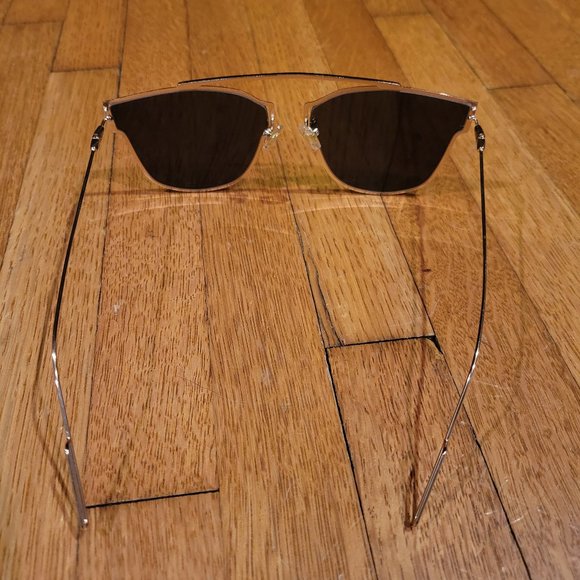 ZeroUV Modern Thin Wire Frame Flat Lens Pantos Sunglasses A353 - Picture 5 of 6